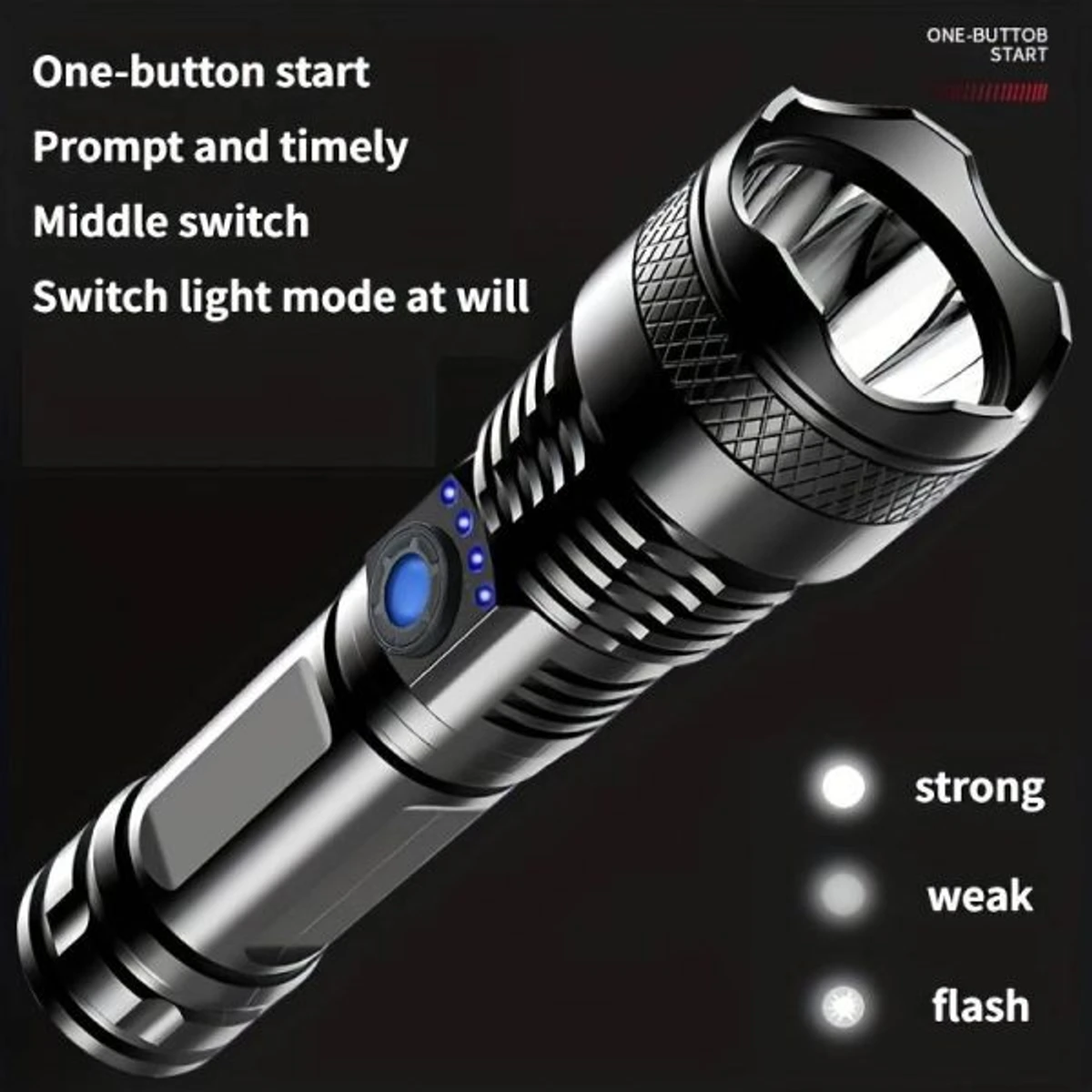 Waterproof LED রিচার্জেবল টর্চ লাইট